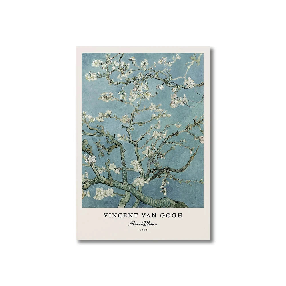 Vincent Van Gogh Writings Prints and Posters Great Work The Starry Night Canvas Painting Decorations for Living Room Wall Art ELEVEN FEEL Store