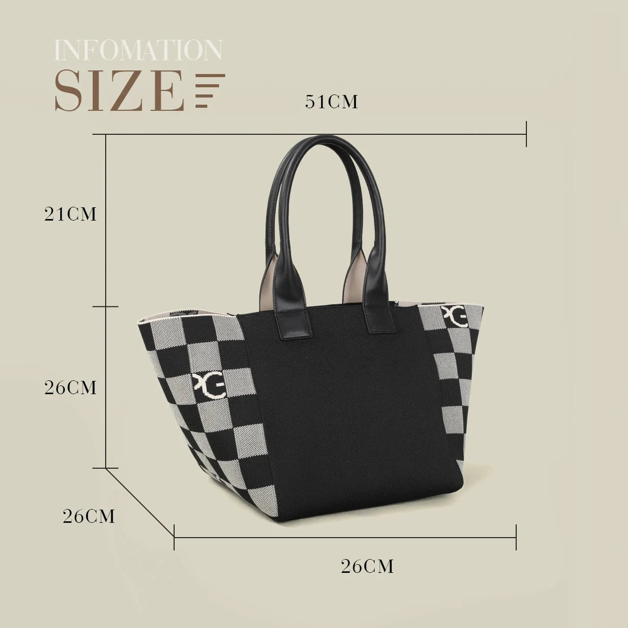 PG 2025 autumn and winter new unique style design shopping colorful striped tote bag Large Capacity Shopping Bag totebag PG PATSY GARIS Official Store