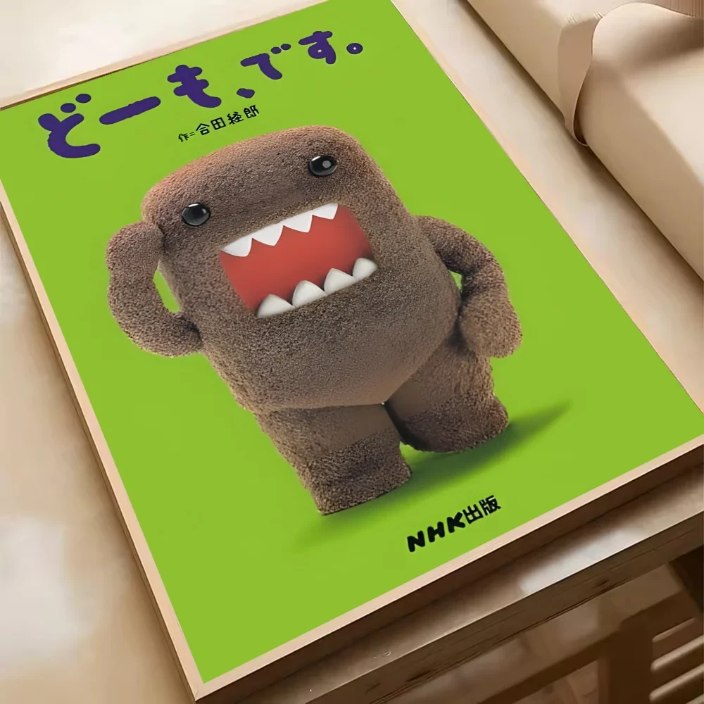 Cute Domo-Kun Classic Movie Poster HD Art Sticky Wall Waterproof Home Living Room Bedroom Bar Aesthetic Decoration YSQ Gift 02 Store