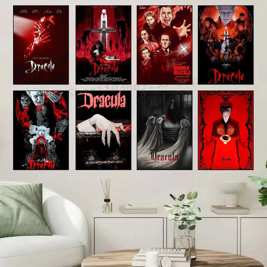 1pc Classic Horror Vampire Movie Dracula 1992 Vintage Poster Self-adhesive Art Waterproof Paper Sticker Wall Decor Shop1104332876 Store