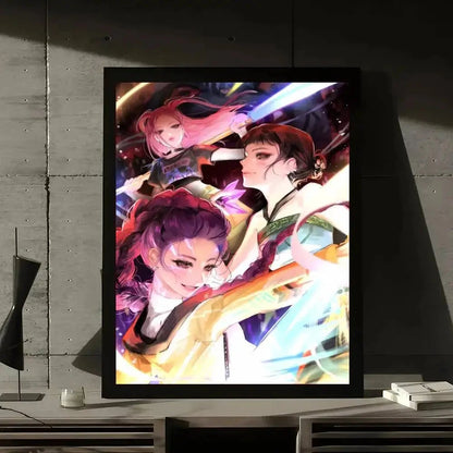 Movie KPop Demon Hunters Poster Gallery Prints Self Adhesive Home Decor Decoration Wall Decals Living Room Sticker Shop1105114049 Store