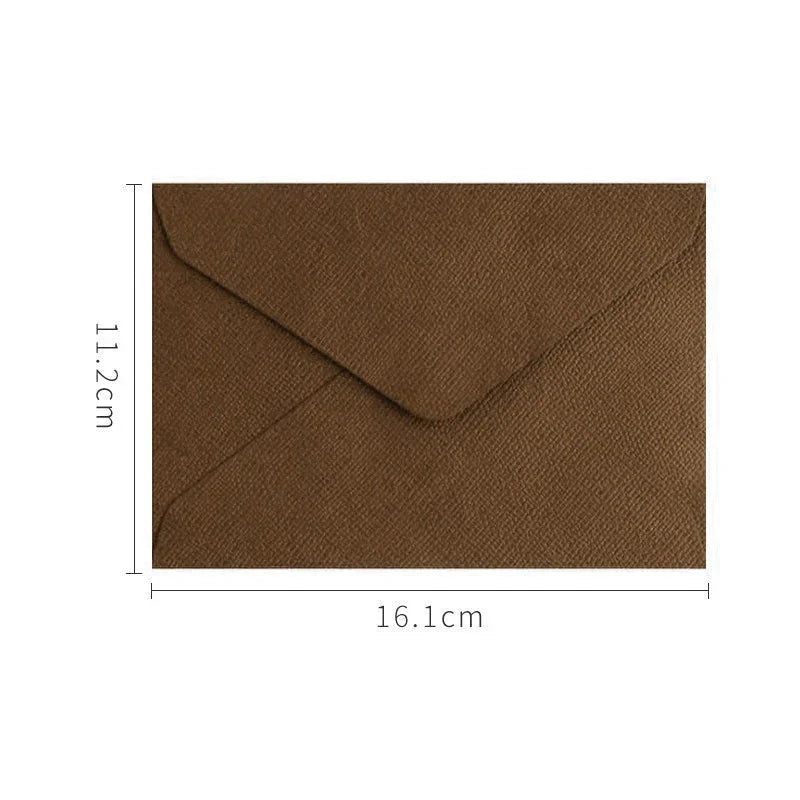 5/10pcs Vintage Linen Envelopes DIY Postcard Wedding Invitation Card Cover Gift Wrap Envelopes Korean Stationery Office Supplies Hotluck Stationery Store