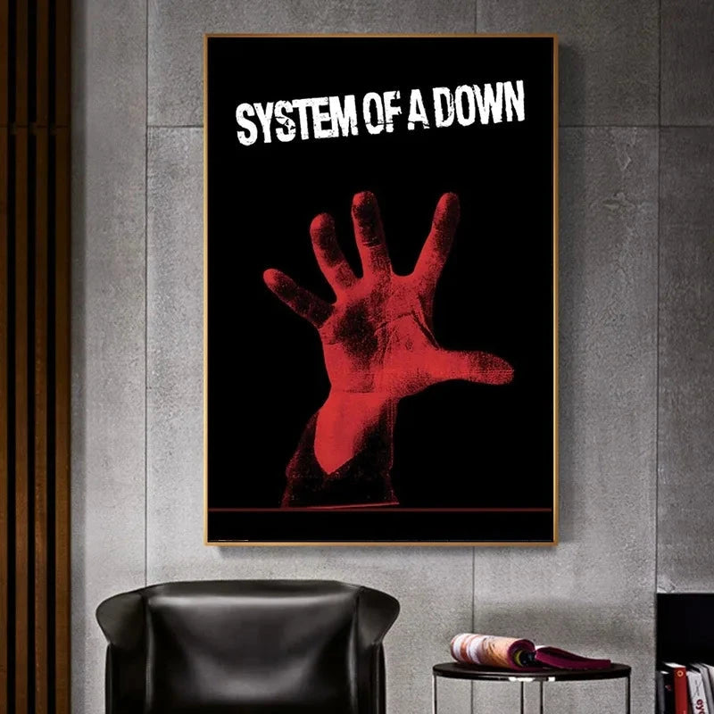 Heavy Metal Band System of A Down Posters Music Album Canvas Painting Wall Art Club Living Room Bedroom Home Office Decor Gift Shop1103333020 Store
