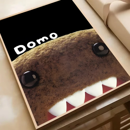 Cute Domo-Kun Classic Movie Poster HD Art Sticky Wall Waterproof Home Living Room Bedroom Bar Aesthetic Decoration YSQ Gift 02 Store