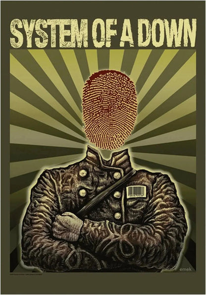 Heavy Metal Band System of A Down Posters Music Album Canvas Painting Wall Art Club Living Room Bedroom Home Office Decor Gift Shop1103333020 Store