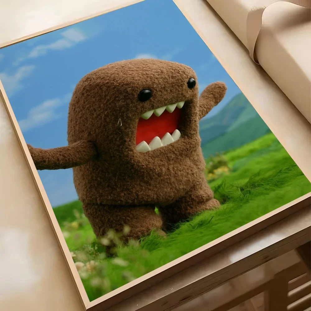 Cute Domo-Kun Classic Movie Poster HD Art Sticky Wall Waterproof Home Living Room Bedroom Bar Aesthetic Decoration YSQ Gift 02 Store