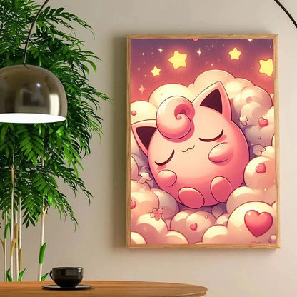 1pc Anime J-Jigglypuff Poster Poster Art Print Bar Living Room Furniture Decor Shop1103660302 Store