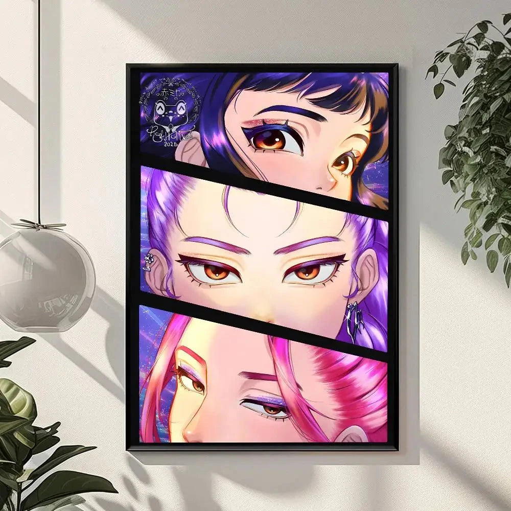 K-KPop D-Demon H-Hunters Sajaboy Poster Art With Prints Home bedroom living room decoration gift Shop1105148117 Store