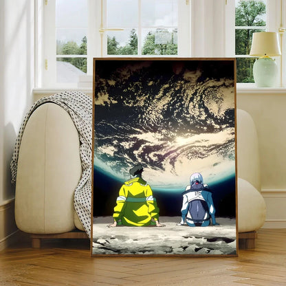 Anime C-Cyberpunk E-Edgerunners Poster Self Adhesive Painting Living Room Office Decoration Bedroom Home Wall Sticker Prints Shop1104823198 Store