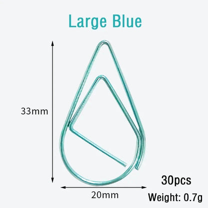 30/50pcs Paper Clip Mini Heart Gold Rose Gold Color Clip Bookmark Binder Office Accessories Paper Binder Clips Patchwork Clip Xianxin Stationery Store