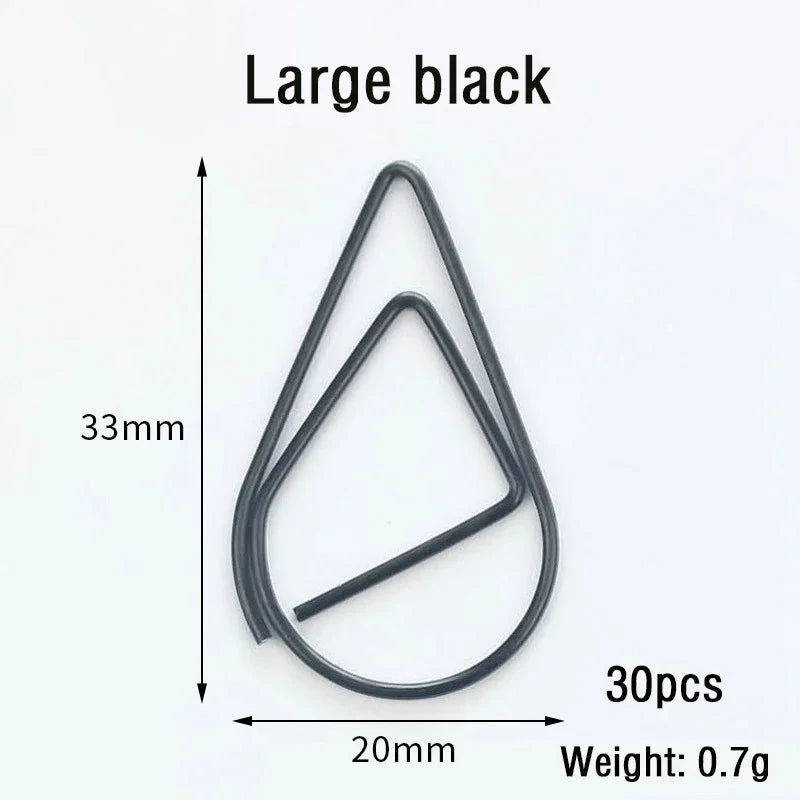 30/50pcs Paper Clip Mini Heart Gold Rose Gold Color Clip Bookmark Binder Office Accessories Paper Binder Clips Patchwork Clip Xianxin Stationery Store